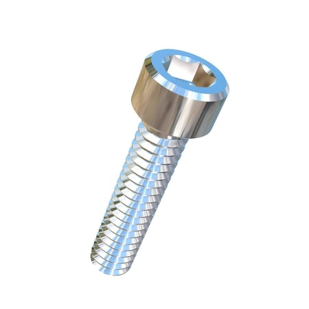 Allied Titanium #2-56 Socket Head Cap Screw, Socket, Plain Titanium, 3/8 in Length 0050476